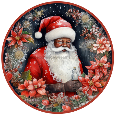 Christmas Sign, Santa Sign, DCO-00532, Sign For Wreath, 10